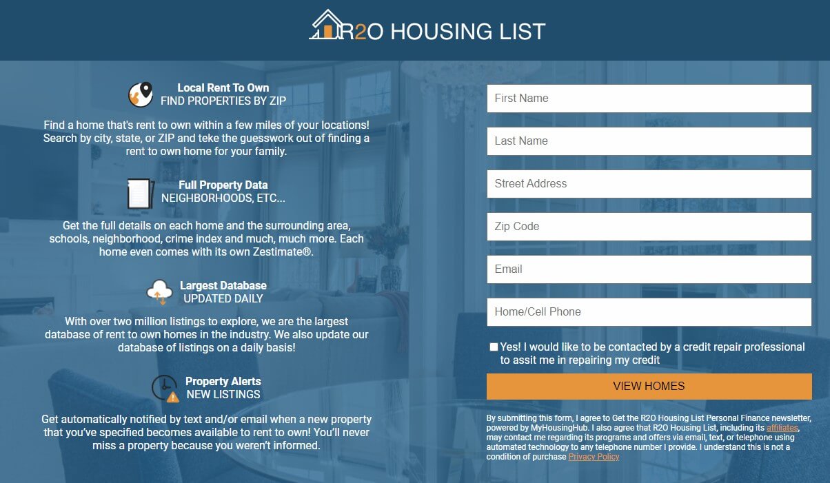 R20 Housing List