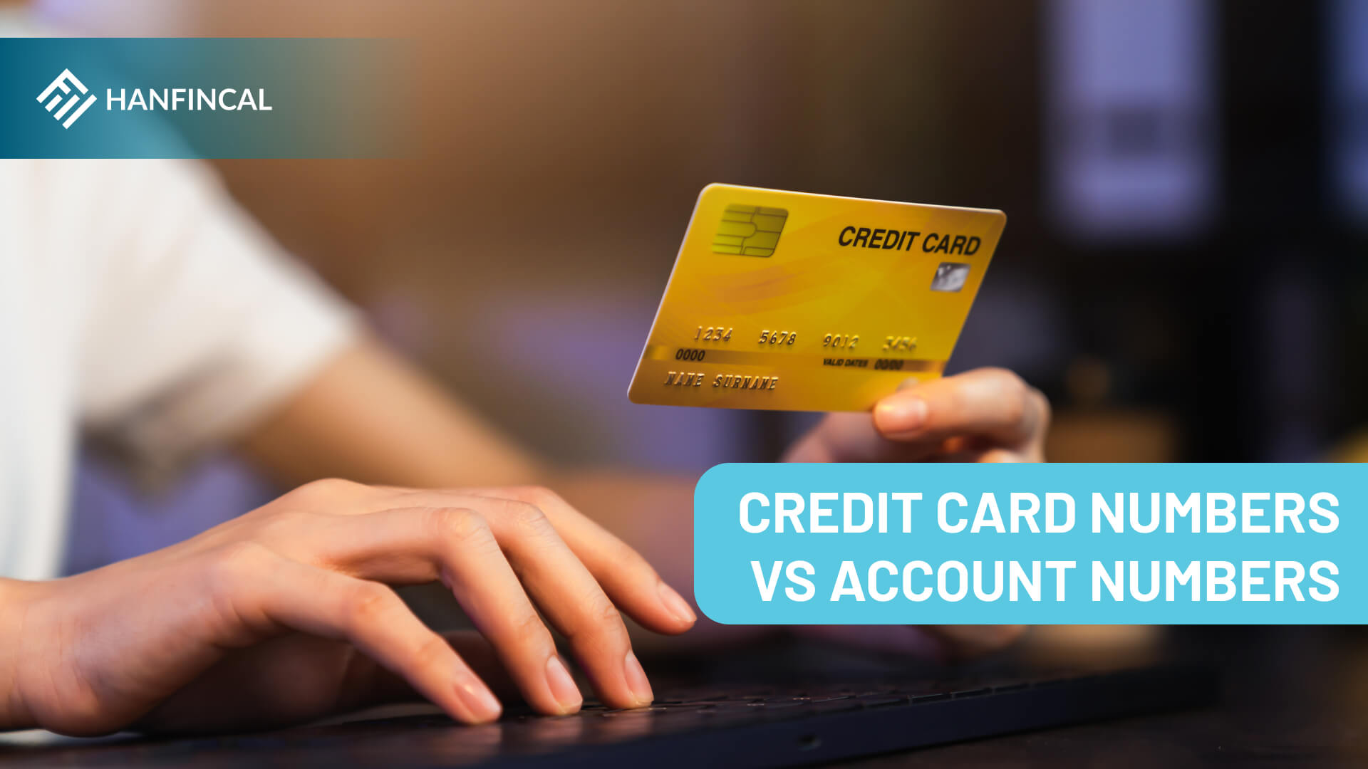 Credit card numbers versus account numbers