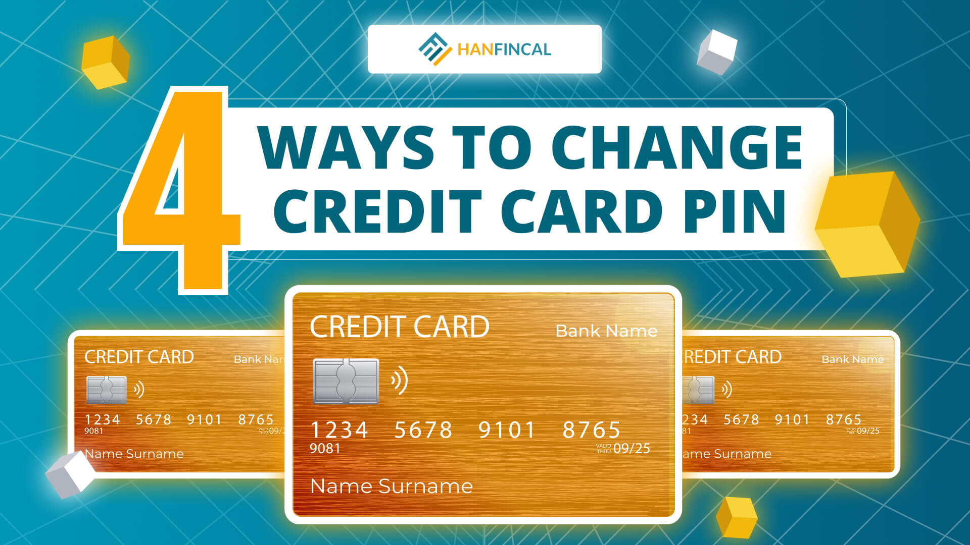 change credit card pin number