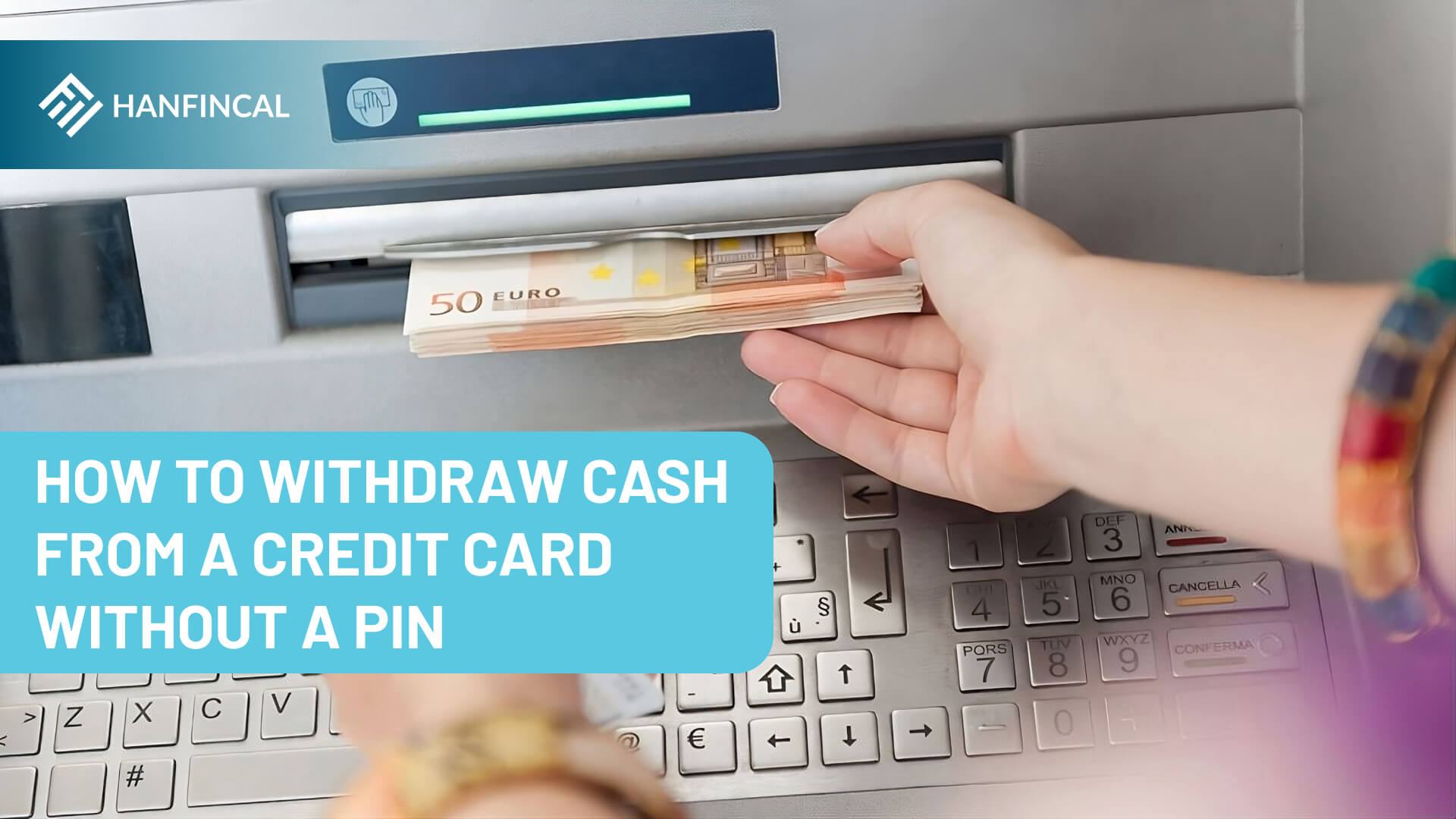 How to withdraw cash from a credit card without a pin?