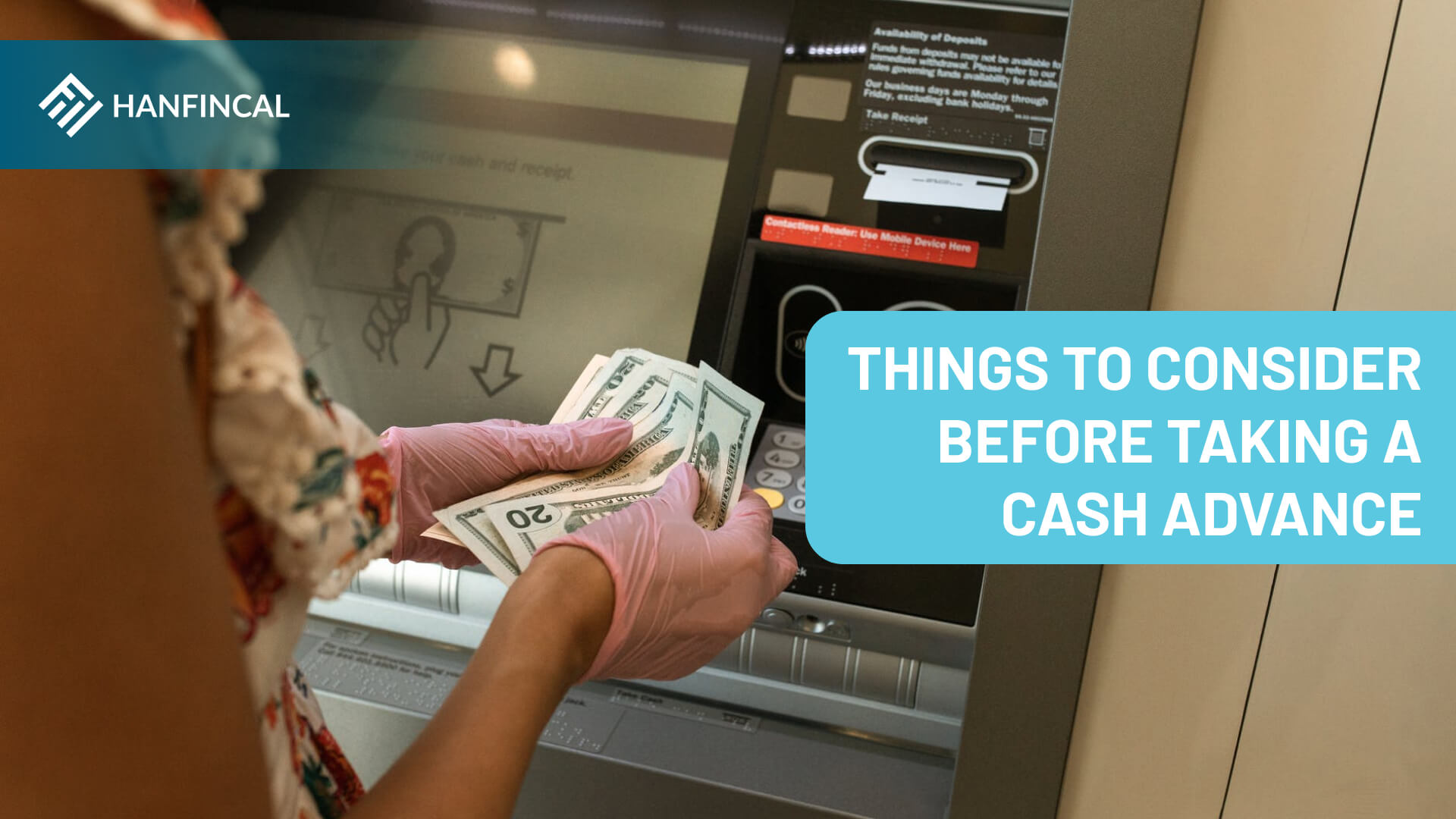Considerations before obtaining a cash advance